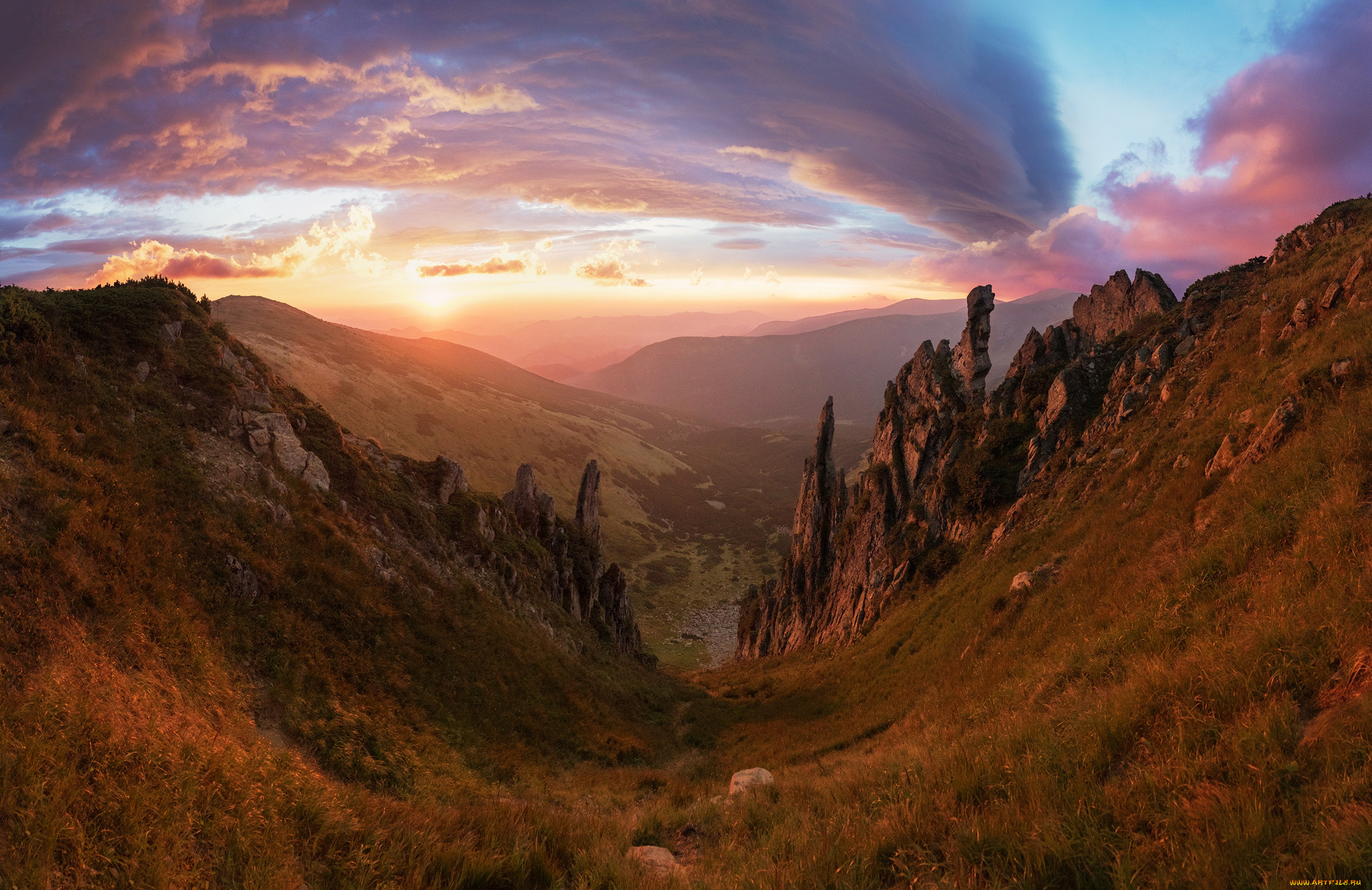 , , rocks, mountains, desert, sunset